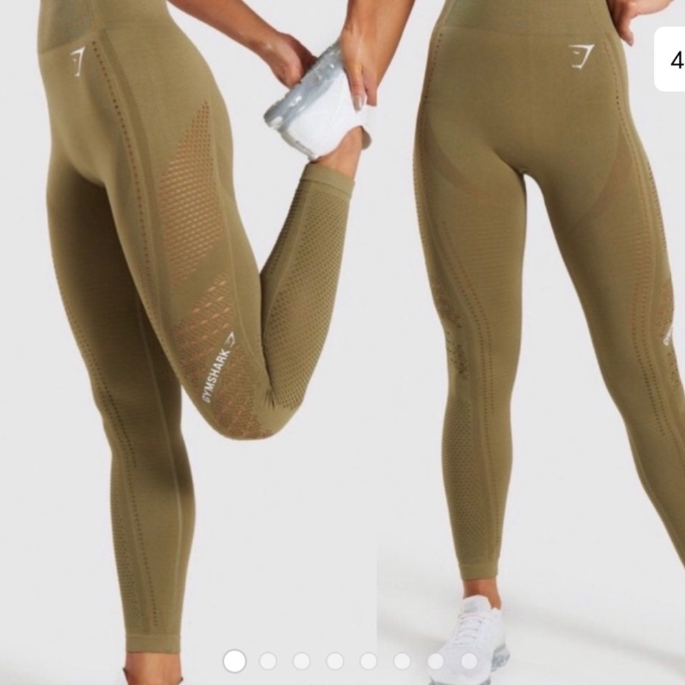 Gym shark green spandex leggings